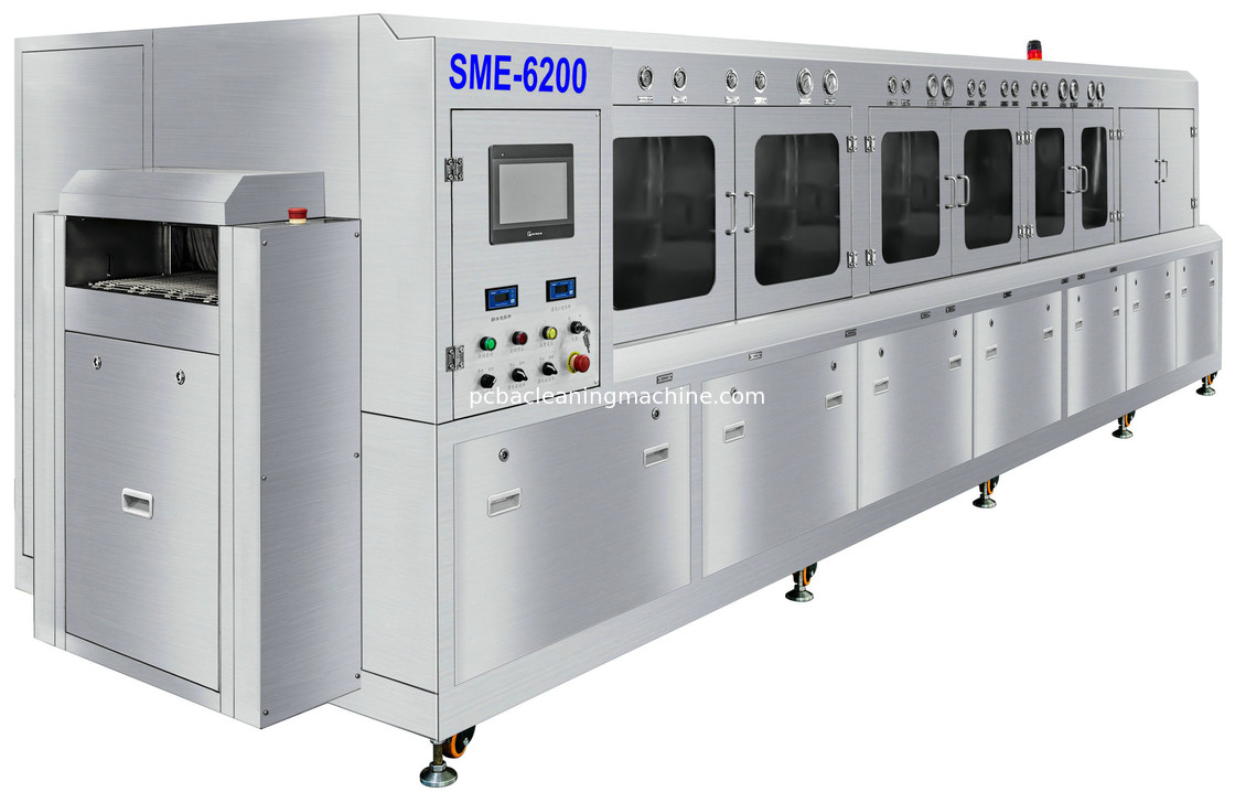 Yüksek performanslı sıvı yıkama ve DI su durulama temizleme gerektirmeyen lehim pastası akı PCBA hat temizleme makinesi