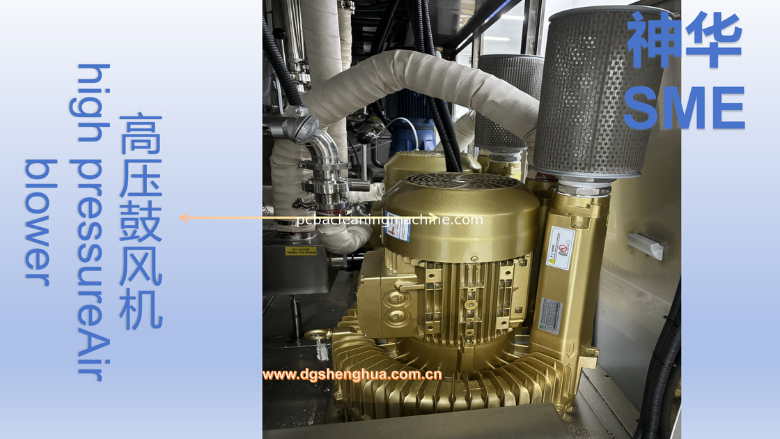 PCBA Batch Type Flux Auto Cleaning Machine Dengan Water Based Liquid Wash Dan DI Water Rinse Hot Air Blow Dry