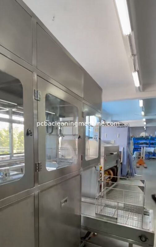 SME-3048  Pass Through Ultrasonic Cleaning Machine  Automatic Loading And Unloading Hot Air Drying